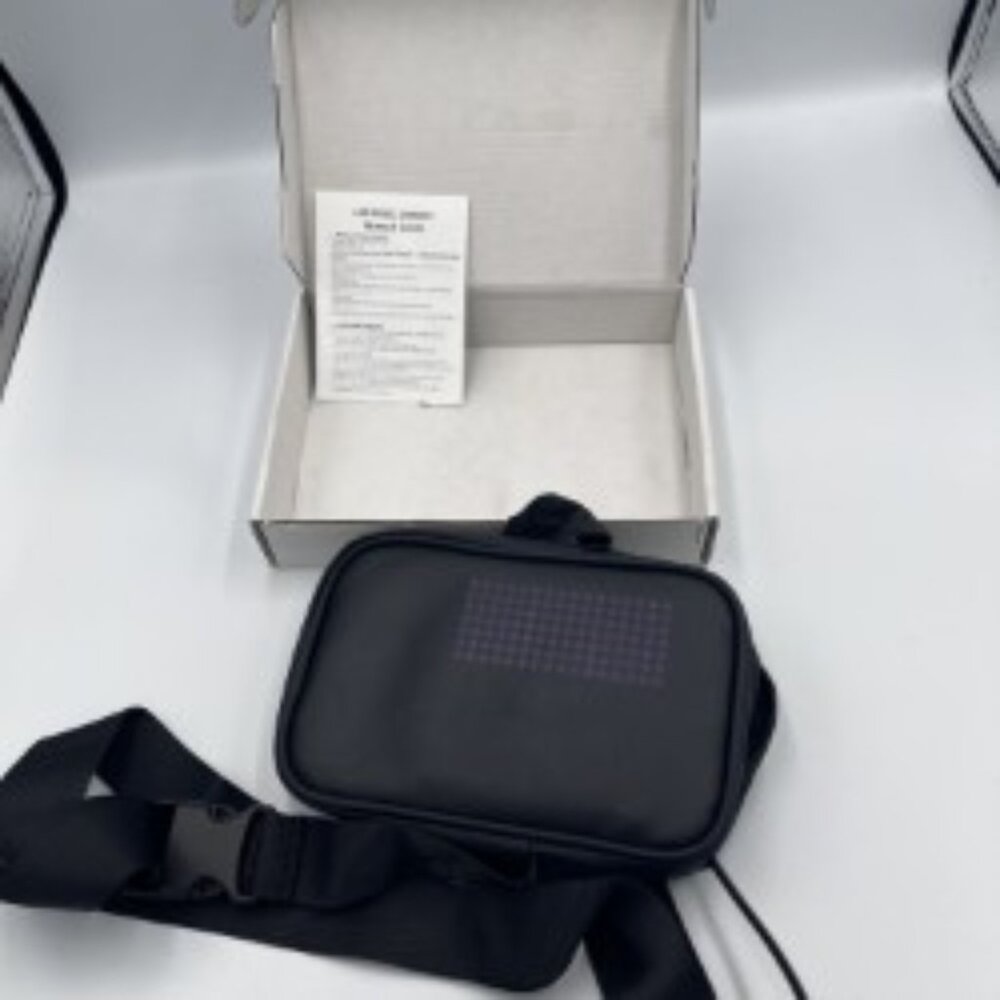 Light‑Up LED Pixel Screen Crossbody Bag • Mini Tech Purse